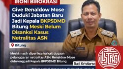 Ironi Birokrasi: Give Renaldow Mose Duduki Jabatan Baru Jadi Kepala BKPSDMD Bitung Meski Belum Disanksi Kasus Netralitas ASN