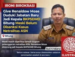 Ironi Birokrasi: Give Renaldow Mose Duduki Jabatan Baru Jadi Kepala BKPSDMD Bitung Meski Belum Disanksi Kasus Netralitas ASN