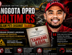 Ditengah Dugaan Keterlibatan Anggota DPRD, Kapolres Boltim Akui PETI Masih Bebas Beroperasi, Penindakan Tidak Dilakukan Mengikuti Intruksi Gubernur Sulut